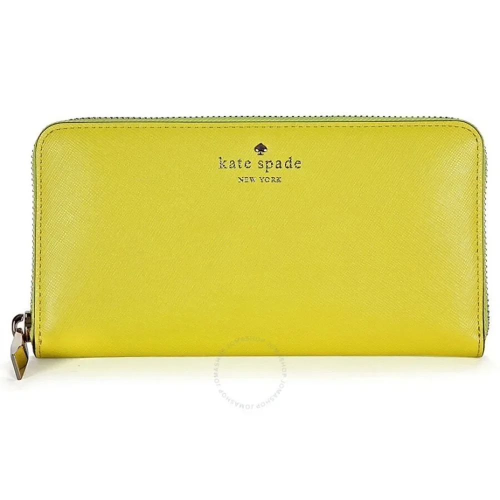 KATE SPADE New York Cherry Lane Lacey Wallet - Vivid Yellow Impeccable
